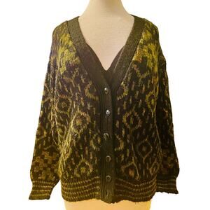 Vintage women’s cardigan. Sz S. 90s. Wool and acrylic. Excellent condition.